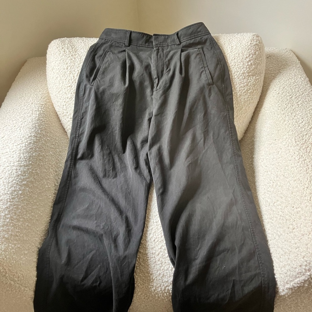 Everlane black way-high drape pant